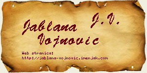 Jablana Vojnović vizit kartica